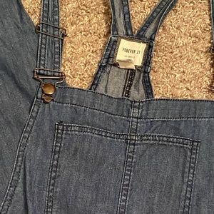 Forever 21  Blue Jean Overalls  Size 30